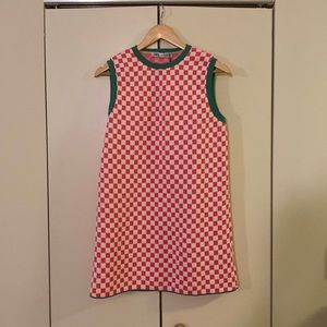 Zara dress hot pink & white